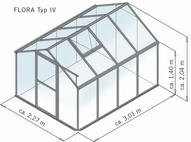 Gewächshaus Flora IV - Vorlage