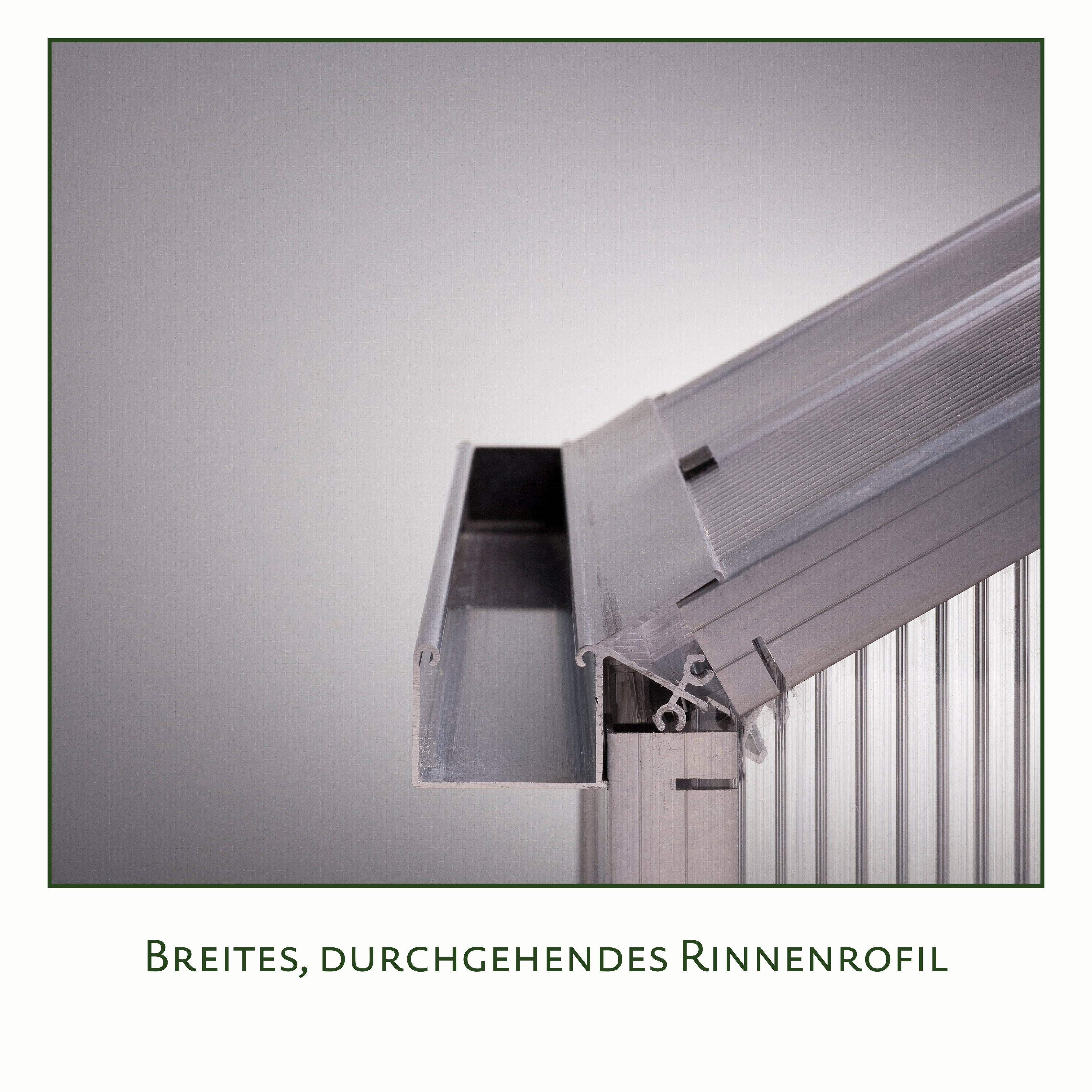 Gewächshaus Lilie III - anthrazit-grau