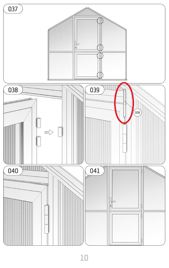 Scharnierbolzen für KGT-Aluminium-Scharnier