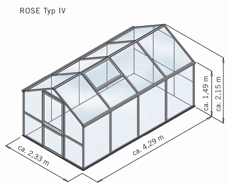 Gewächshaus Rose IV - pressblank