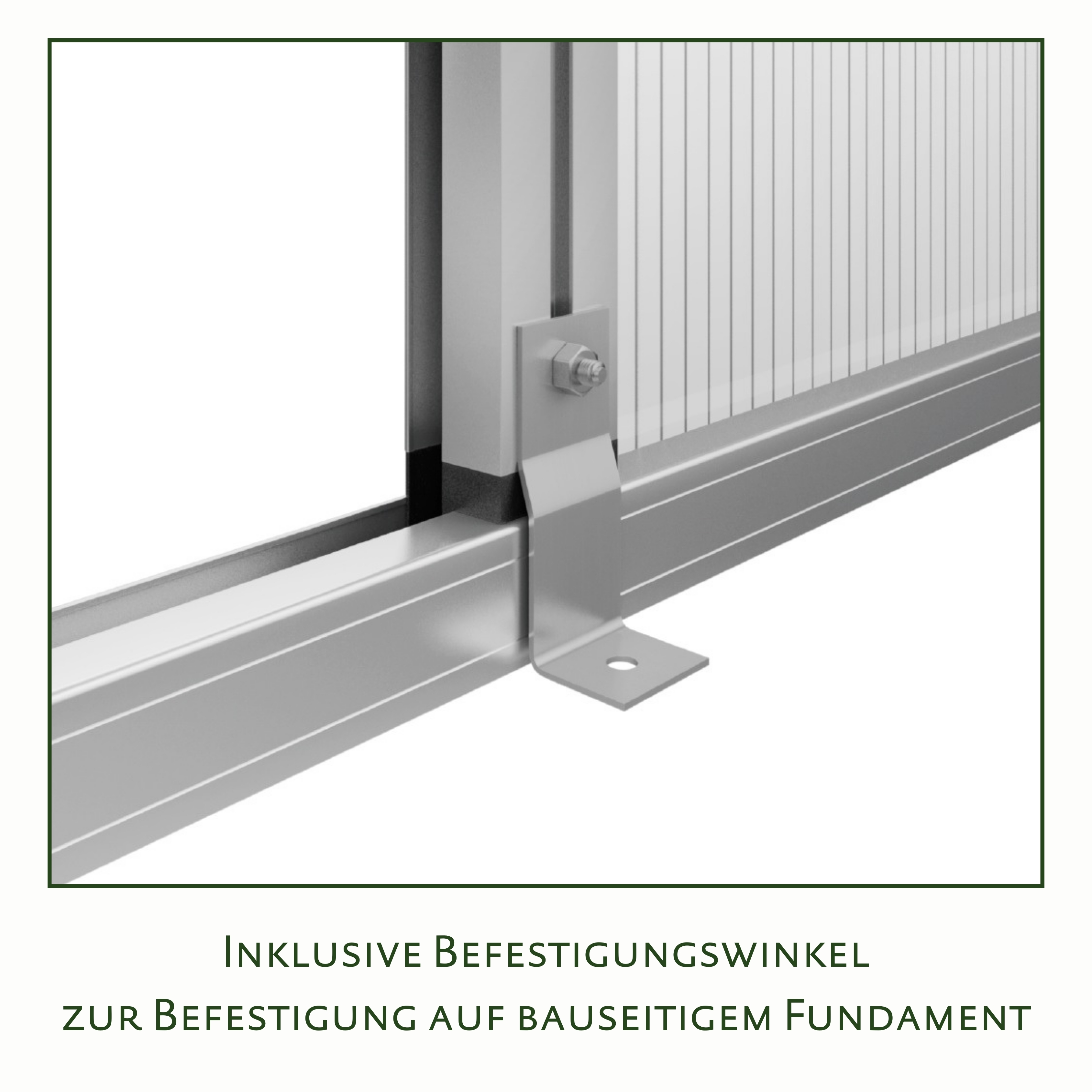 Gewächshaus Nelke IV - tannengrün