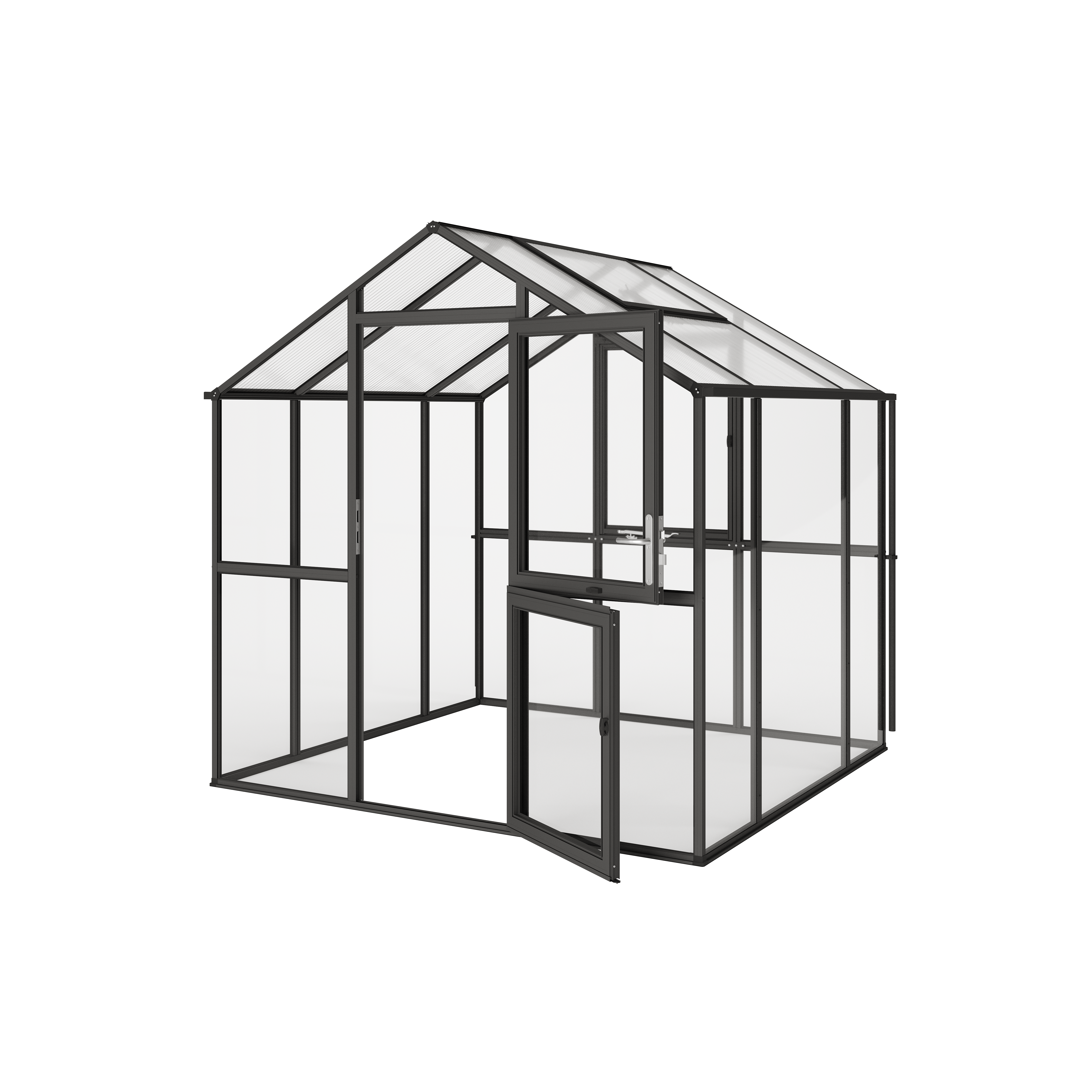Gewächshaus Aptasia III small - anthrazit-grau Gewächshaus Aptasia III small - anthrazit-grau