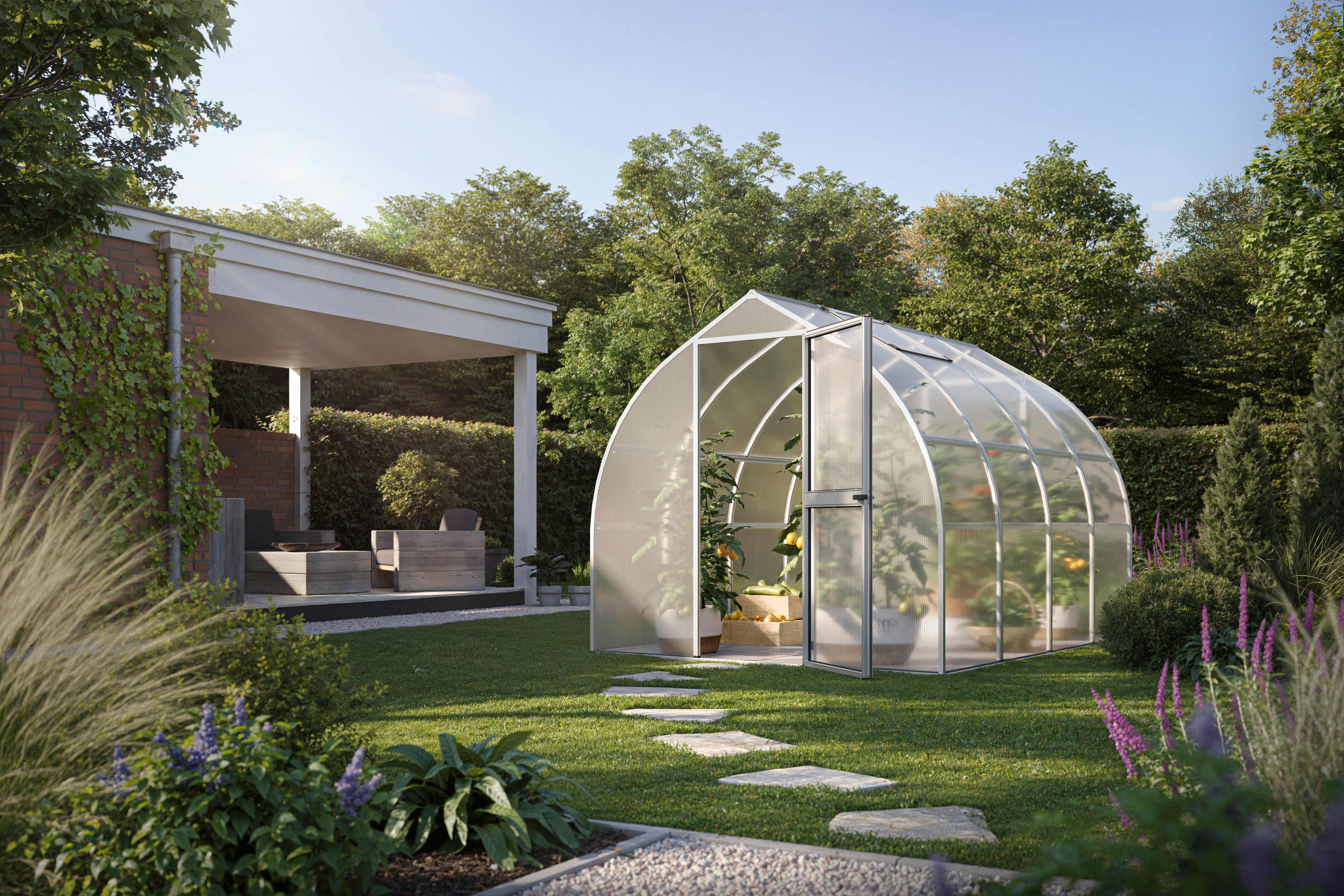Gewächshaus Rhodo IV - pressblank