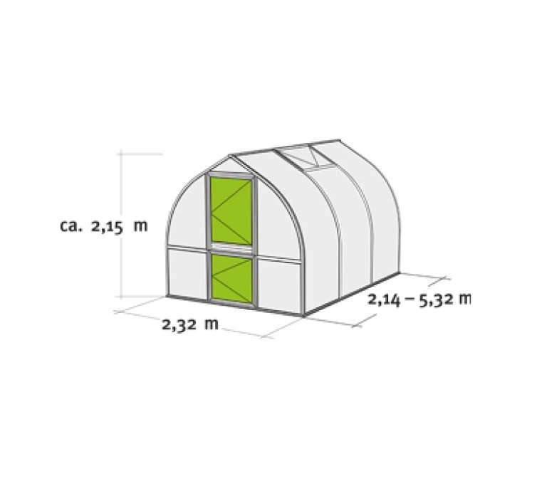 Gewächshaus Riga II S - pressblank