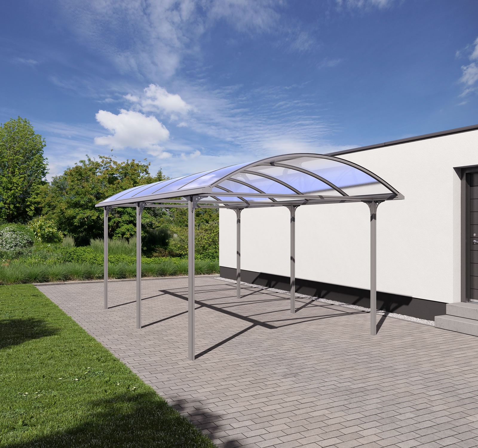 Carport Elbe - anthrazit-grau