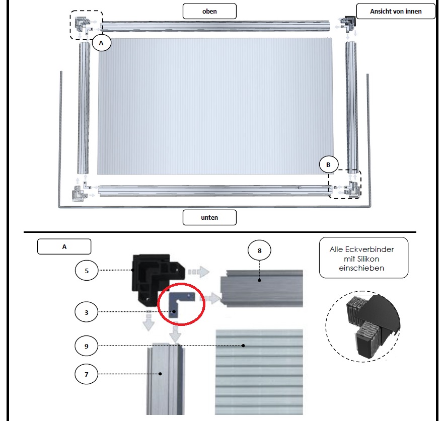 Befestigungswinkel mit Madenschraube (für Dachfenster | VE = 4 Stück) Befestigungswinkel mit Madenschraube (für Dachfenster | VE = 4 Stück)