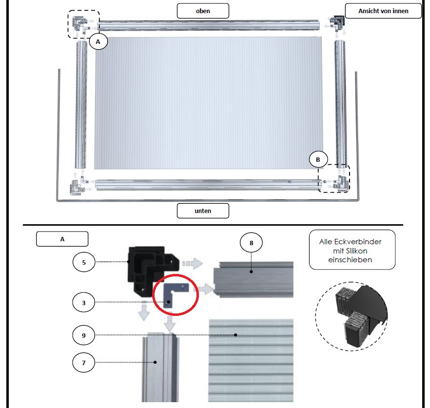 Befestigungswinkel mit Madenschraube (für Dachfenster | VE = 4 Stück)