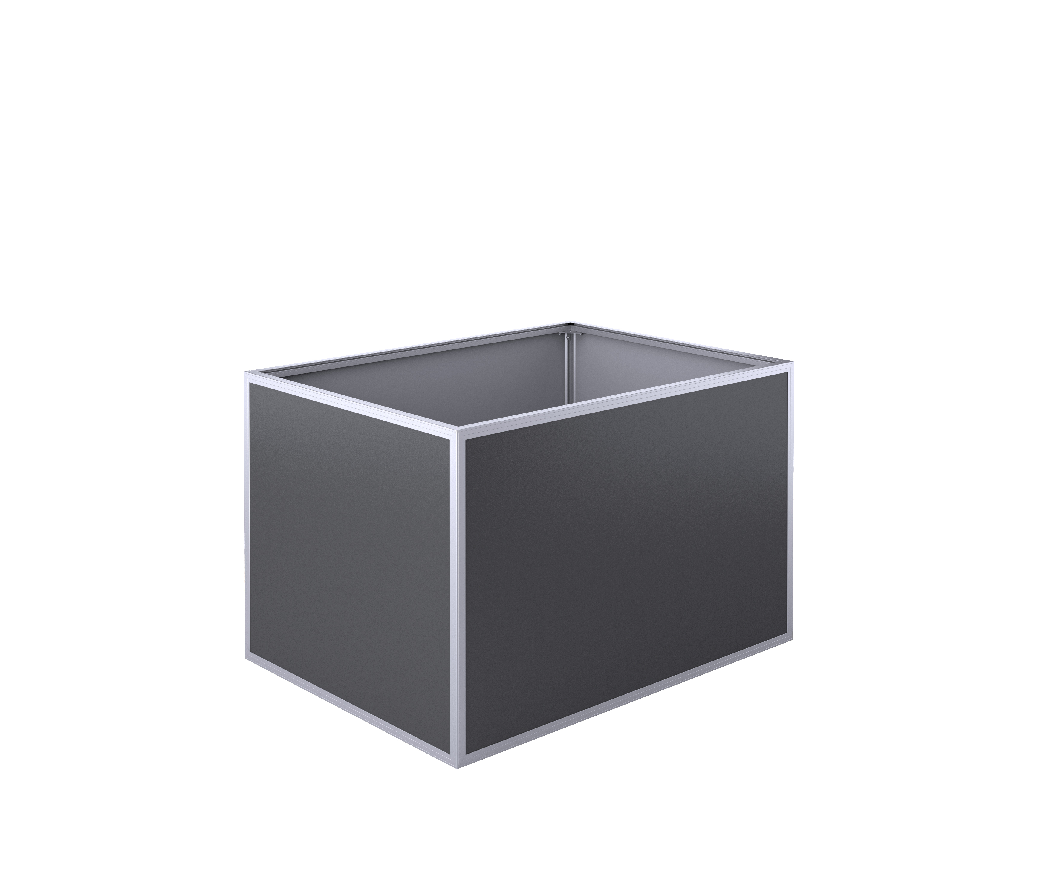 Aluminium-Hochbeet 130 - pressblank (vormontiert) Aluminium-Hochbeet 130 - pressblank (vormontiert)