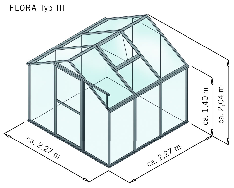 Gewächshaus Flora III - pressblank