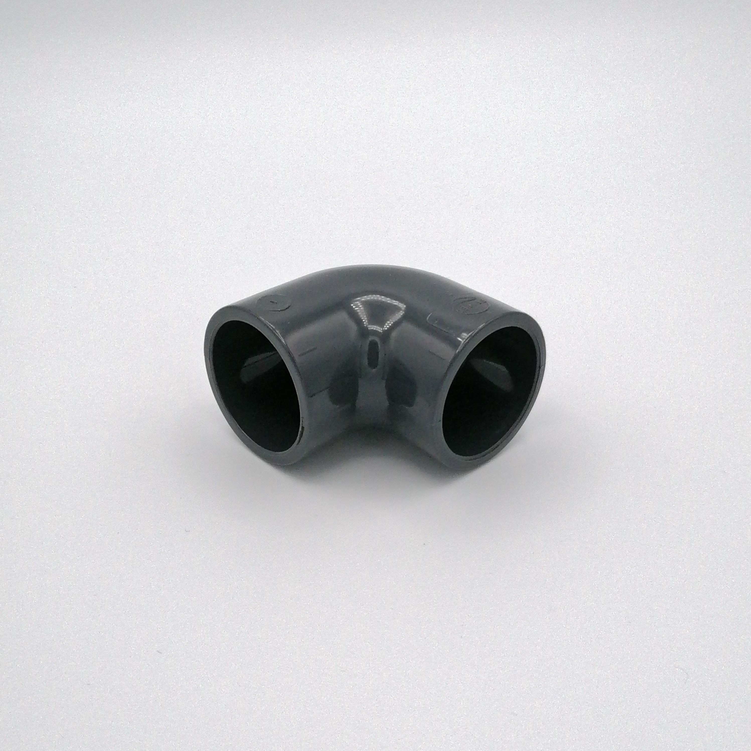 PVC-Fallrohrwinkel 90°, 32 mm, grau