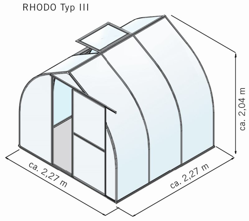 Gewächshaus Rhodo III - pressblank