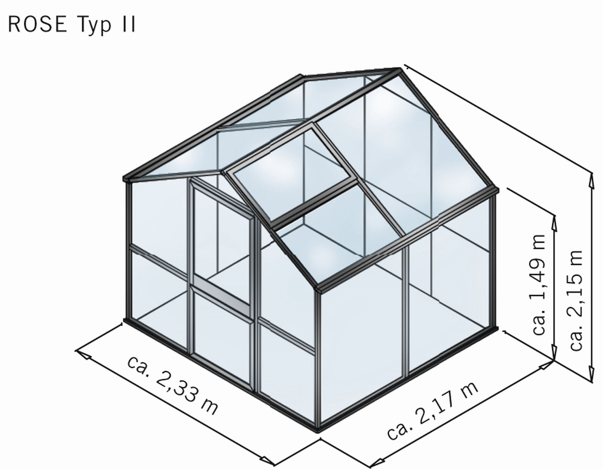 Gewächshaus Rose II - pressblank