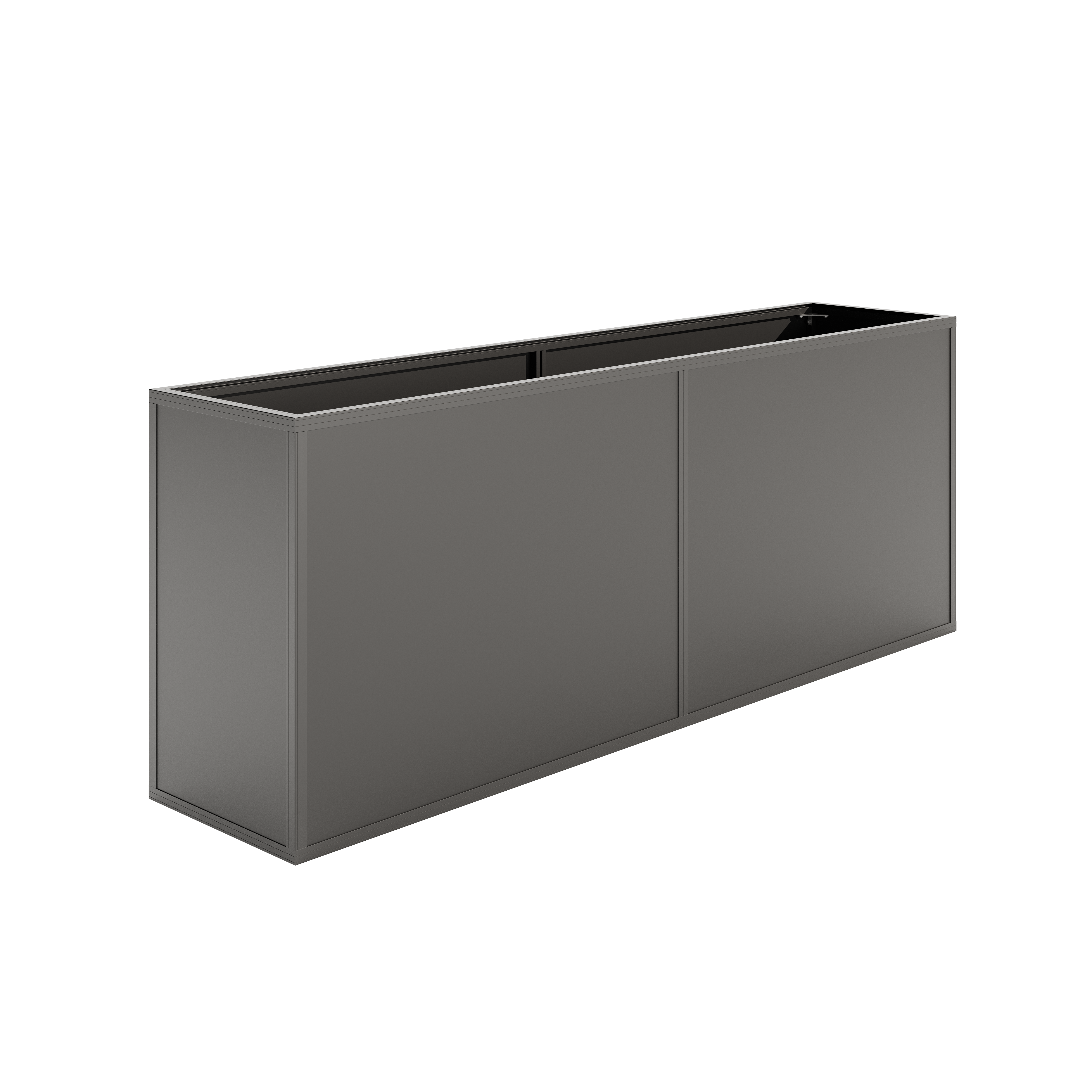 Aluminium-Hochbeet 210 | 45 cm Tiefe - anthrazit-grau Aluminium-Hochbeet 210 | 45 cm Tiefe - anthrazit-grau