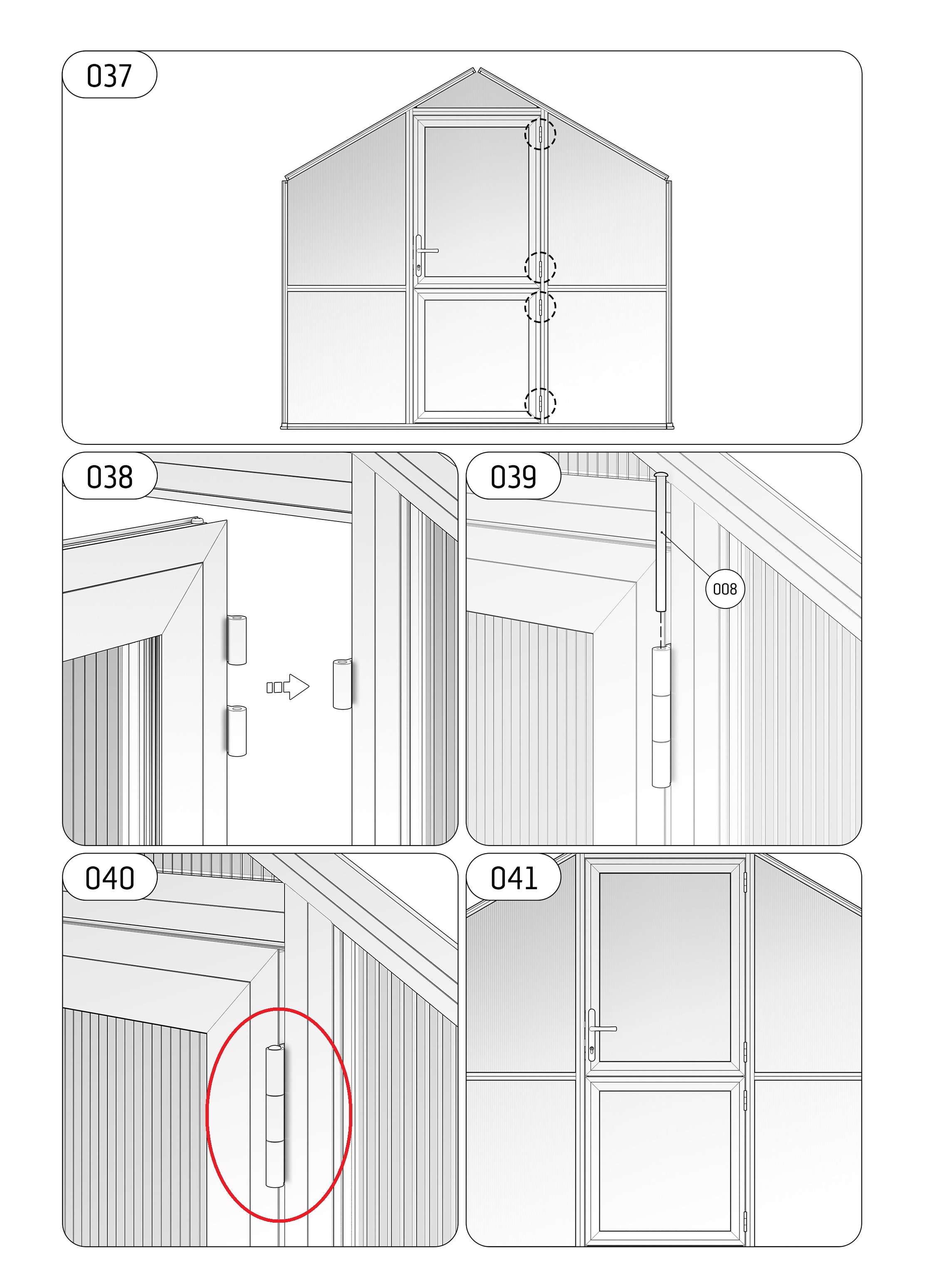 KGT-Aluminium-Scharnier (Set)