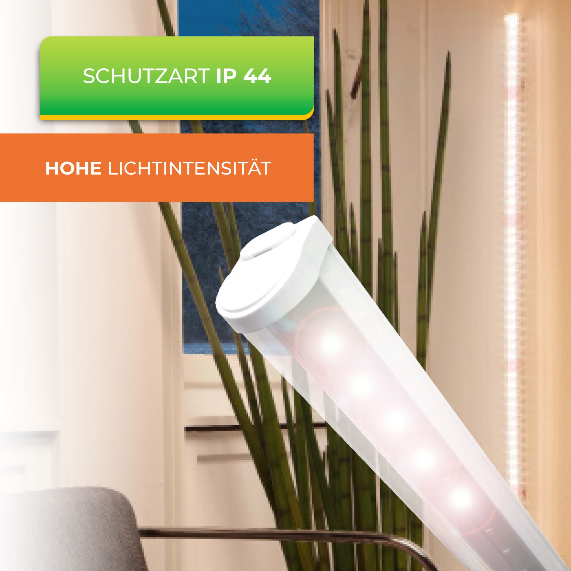 Bio Green Florabooster 200 Striscia LED Per Piante 60 Cm - 9 Watt, 28 LED, Luce Per Crescita, Ampliabile Fino A 4 Unità - 2